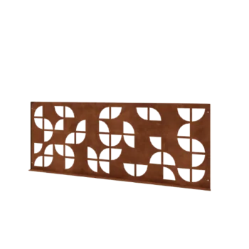 Corten terasest dekoratiivne piirdeaed G - Paneel - 149 x 3 x 60 cm