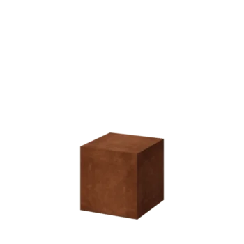 Corten-terasest pjedestaal - Ohio - 40 x 40 x 40 cm