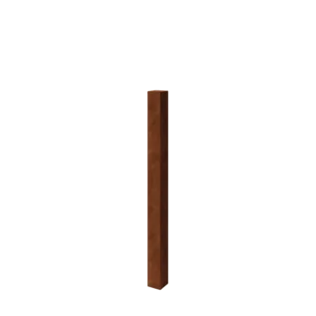 Corten terasest aiapost - 12 x 12 x 150 cm